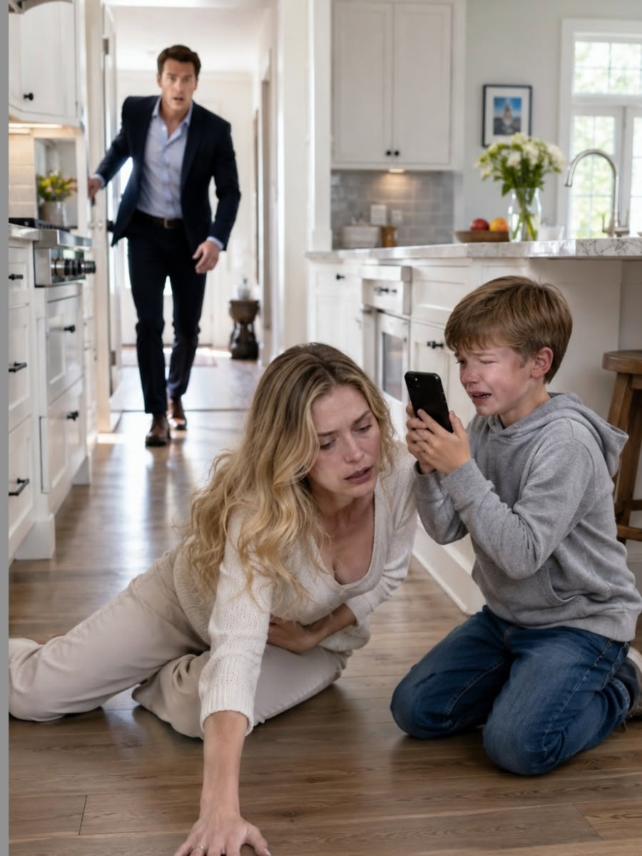 She Stumbled on the Kitchen Floor—Her 7-Year-Old Son Dialed Her Ex Instead of 911, and Everything Changed