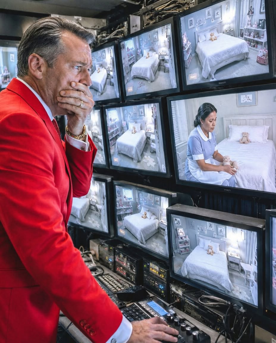 The billionaire pretended to go to Europe... But what he saw on the hidden cameras between his housekeeper and his daughters left him frozen.