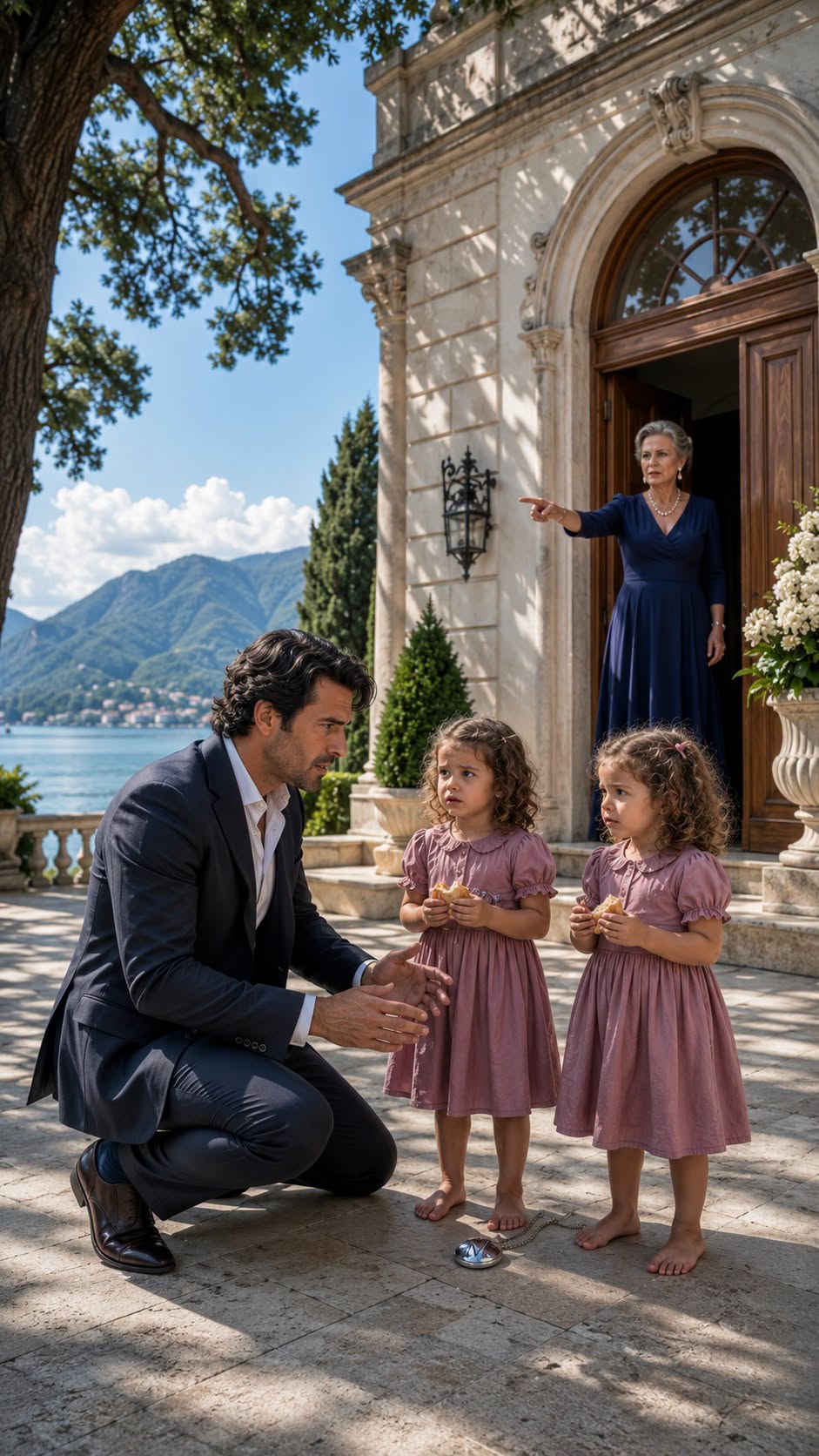 The Billionaire Returned to His Late Wife’s Estate and Found Two Barefoot Twins: The Crusty Roll They Carried Hid His Own Family’s Betrayal