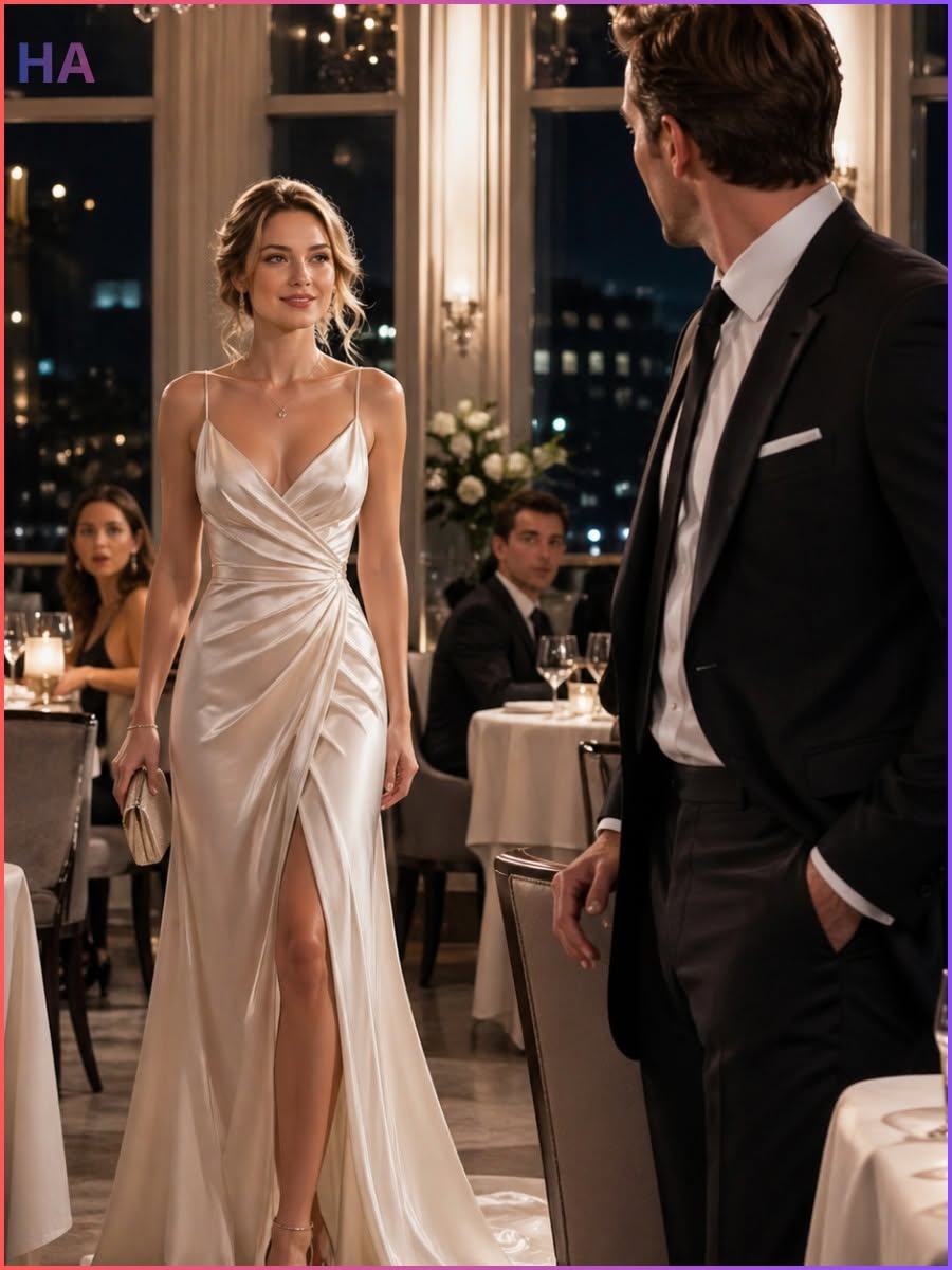 Millionaire Invited His Plain Secretary to Dinner—But Froze When She Walked In Like a Goddess