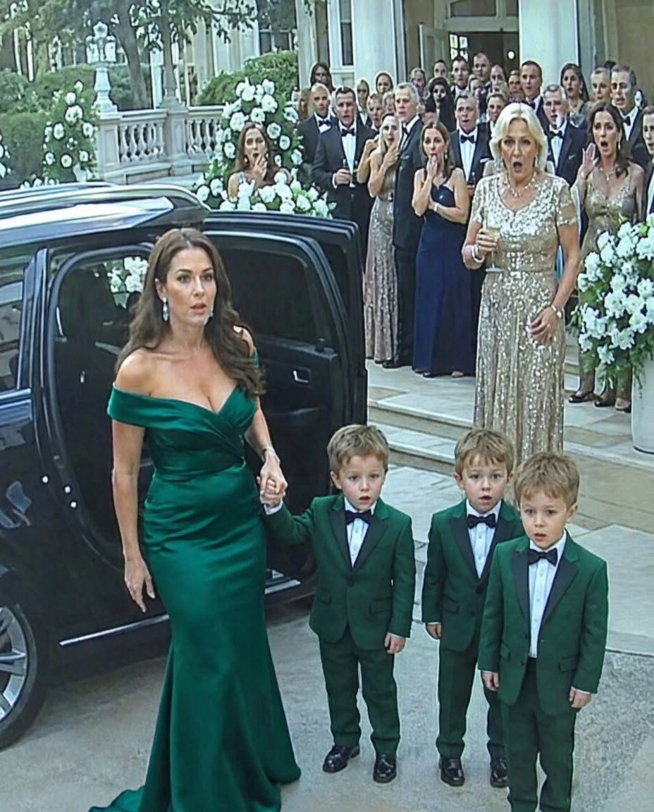 I Took My 5-Year-Old Triplets to My Millionaire Ex-Husband’s Wedding… And The Second His Family Saw Them, The Whole Mansion Went De@d Silent.