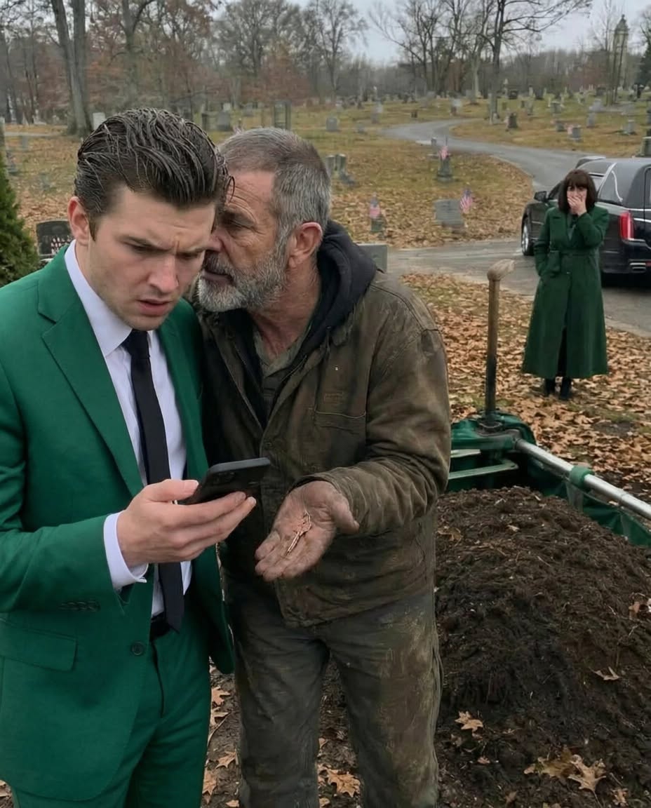 "At my father’s graveside, the gravedigger gripped my arm and whispered, “Sir, your father paid me to bury an empty coffin.” Before I could even speak, he pushed a brass key into my hand. “Don’t go home,” he warned. “No matter who calls, no matter what they say. Go to Unit 17 on Route 9. Right now.” Then my phone buzzed. A text from my mother appeared on the screen. Come home alone. My father had been buried less than five minutes earlier. Or so I believed