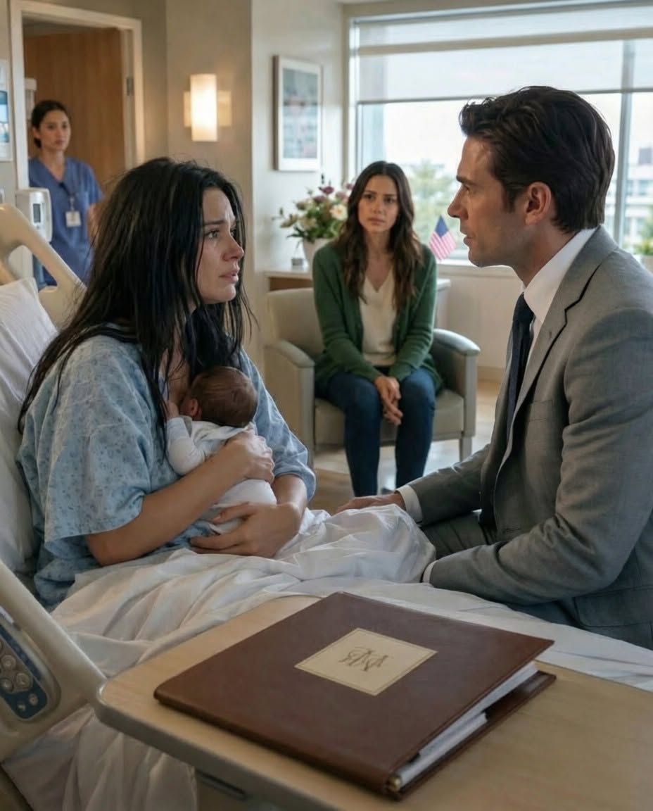 “Three hours after our child was delivered, I looked at my husband, waiting for him to take our baby into his arms. Instead, he leaned in and murmured, ‘I already have an heir with someone else. I won’t be signing the birth certificate for this one.’ I didn’t weep. I didn’t scream. I simply stared at the tiny identification band on my daughter’s ankle and whispered, ‘Then never forget this moment.’ The following morning, he returned demanding to see us, but the manila envelope on my tray table had already shifted the balance of power forever.”