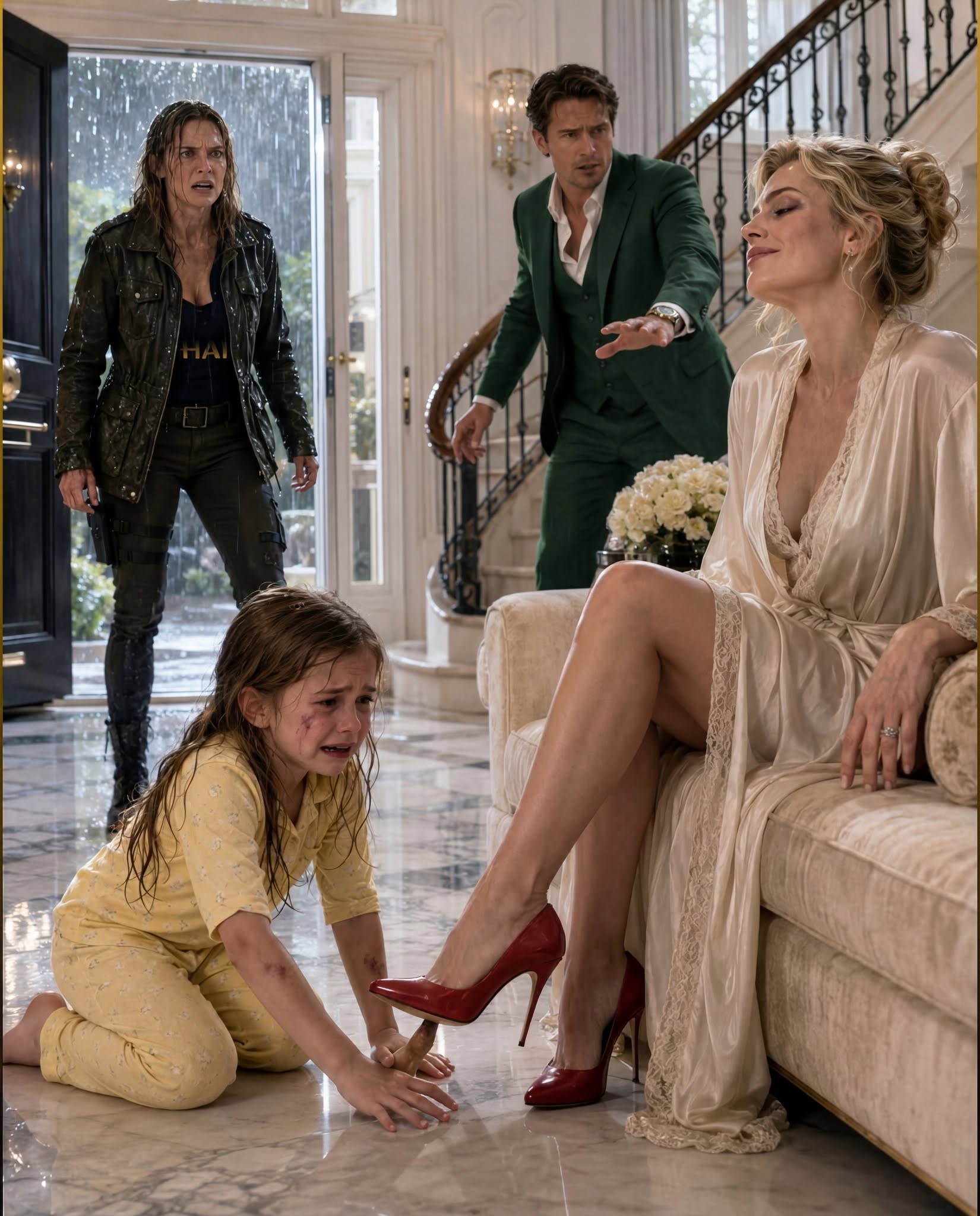 The first thing I saw when I unlocked my front door wasn't the sparkling 'Happy Birthday' sign, the custom blue velvet cake I’d ordered weeks before my covert deployment, or the little purple fairy wings Chloe had pleaded to wear for my homecoming.