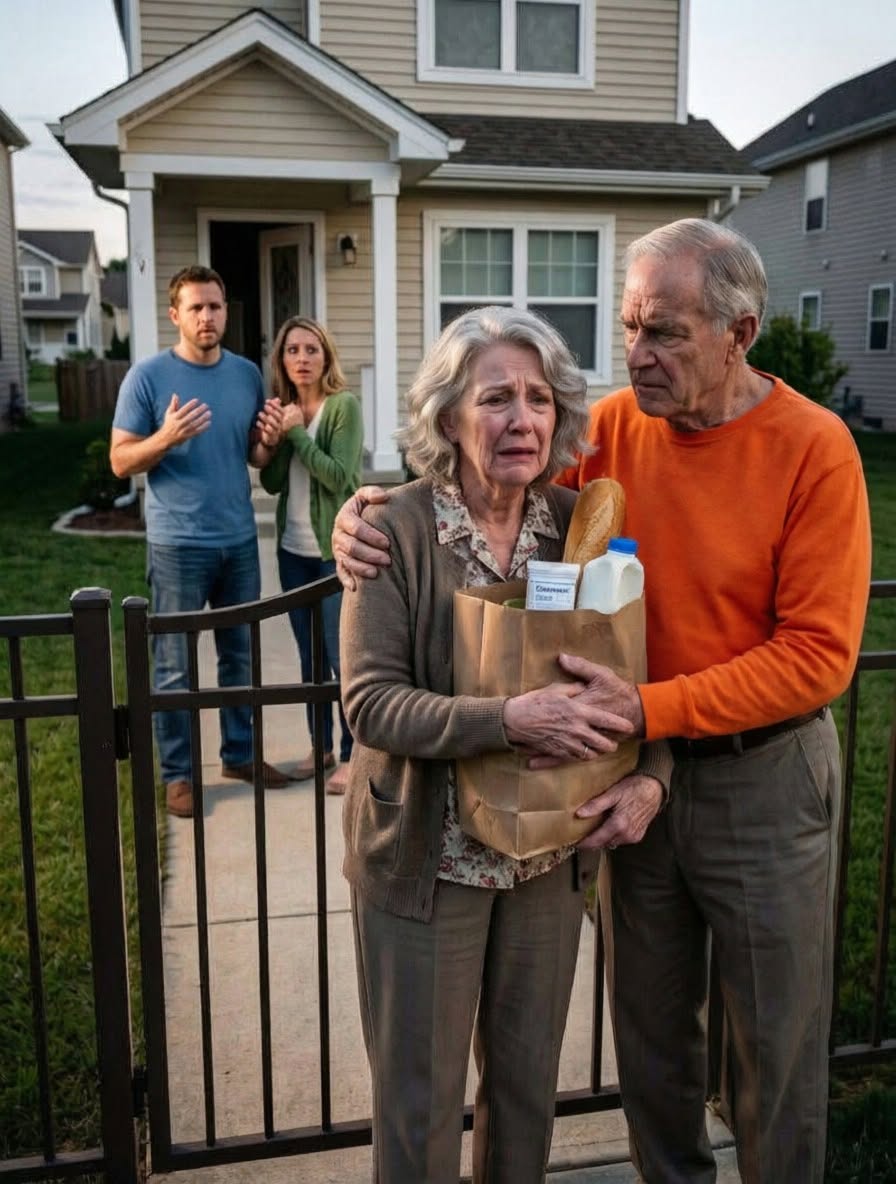 "I returned from my shift to find my wife standing on the sidewalk outside our own front gate, clutching a tiny pharmacy bag as if she were a stranger with nowhere to go. 'Your daughter said this property belongs to her now,' she whispered. 'She told me I needed to pack my things.' My blood ran ice-cold. I took her hand, led her toward the driveway, and said, 'Then tonight, she learns who actually built this family.' What I did next changed everything."