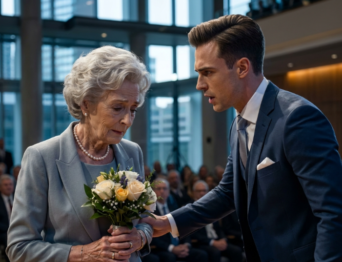 He Dragged His Old Mother Off the Company Stage — Then the Chairman Called Her the Real Founder