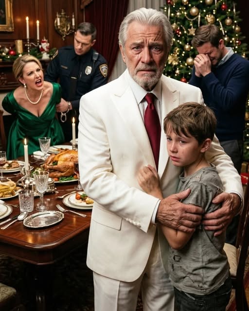 "On Christmas Eve, I found my grandson barefoot and freezing in the snow outside his house. Inside, his father and cruel stepmother were laughing, eating dinner. ""She locked me out for 2 hours because I dropped the sweet potatoes,"" he shivered. I stormed inside. ""This is my house. He broke my rules!"" the stepmother sneered. My cowardly son panicked. I didn't scream. I went upstairs to pack my grandson's bags. But what I found hidden in his bedroom exposed a dark, horrifying secret that would send them both to prison...