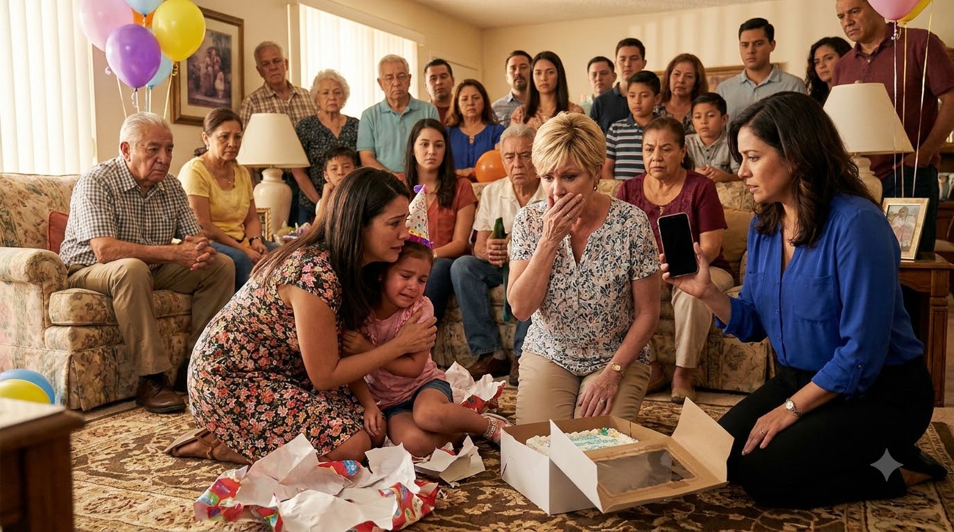 My five-year-old daughter was screaming on the floor while my mother-in-law dragged her by the hair in front of twenty birthday guests. I didn’t think—I ran straight at her.