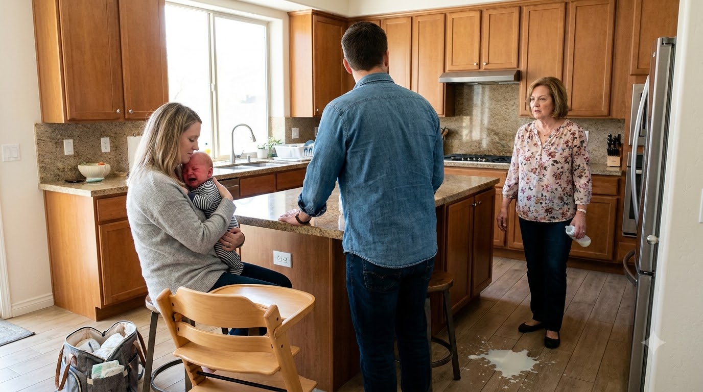 My mother-in-law ripped the bottle from my hand and forced milk into my five-month-old son’s mouth because he wouldn’t stop crying. What happened when I tried to stop her changed our family forever.