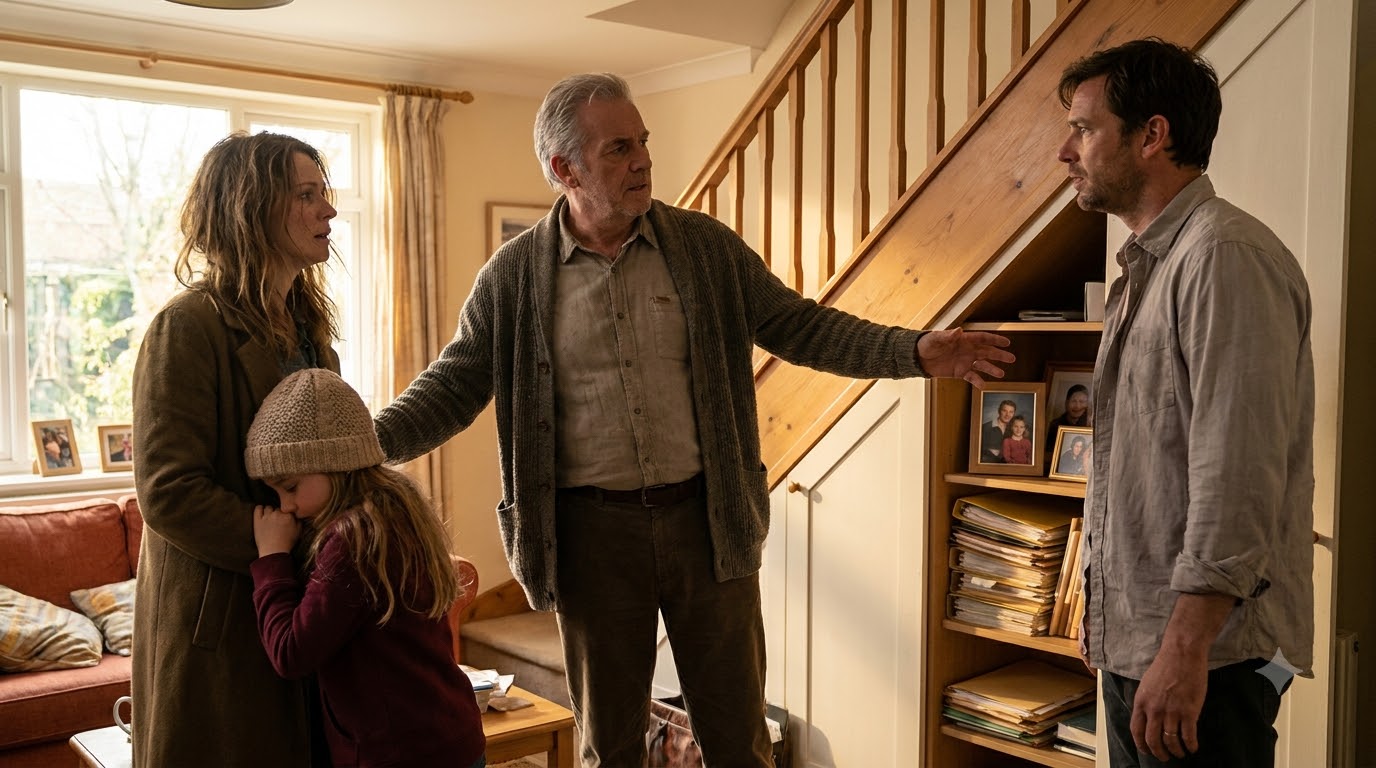 My six-year-old daughter called my father sobbing, “Grandpa, please come save Mommy,” while my husband had me by the hair, forcing my head down toward the kitchen trash can. Ten minutes later, my father came through the front door and went straight for him.
