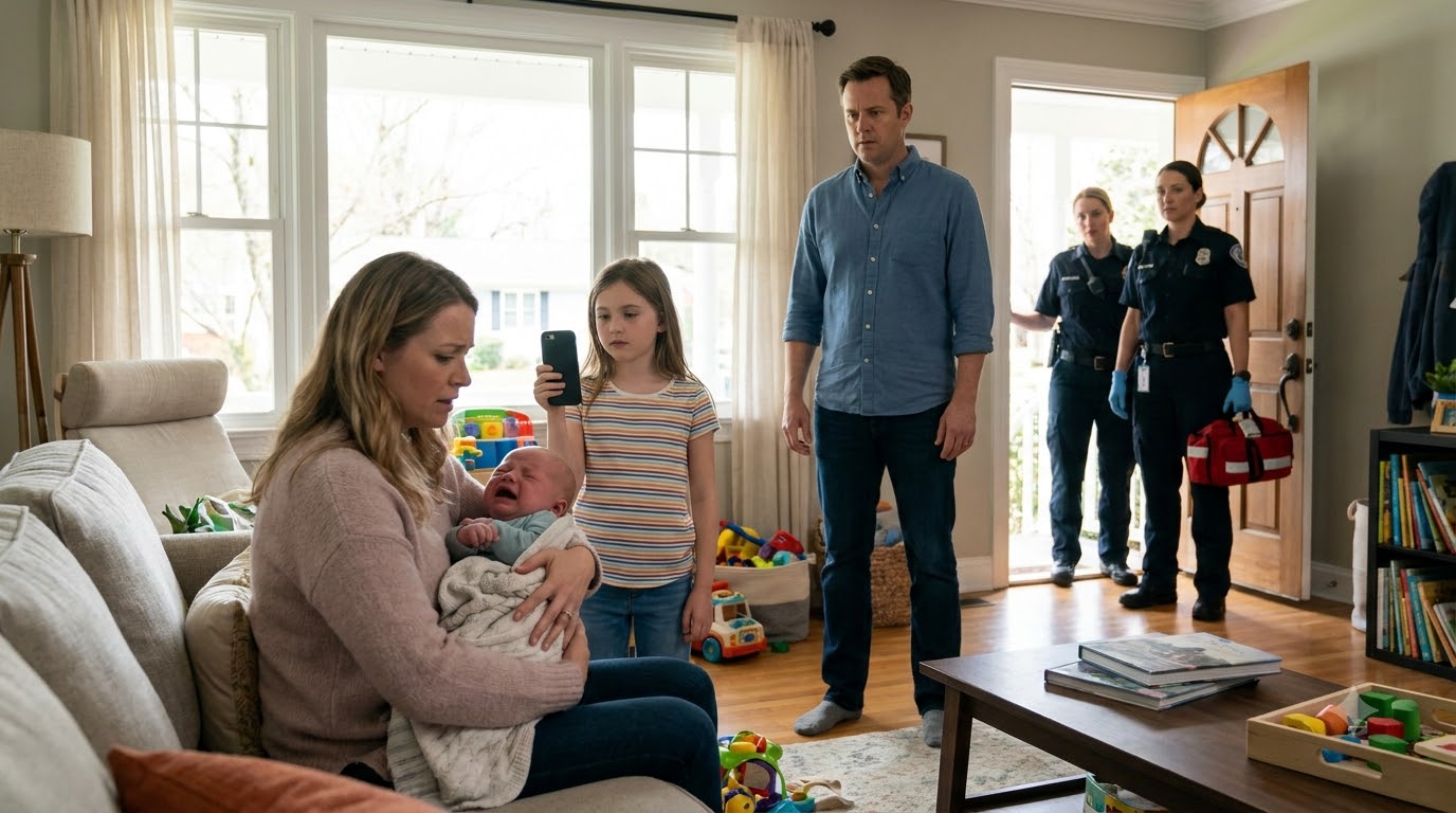 My husband threw our 6-month-old son onto the floor because he wouldn’t stop crying. I heard the thud from the kitchen and ran in just as my baby started screaming.