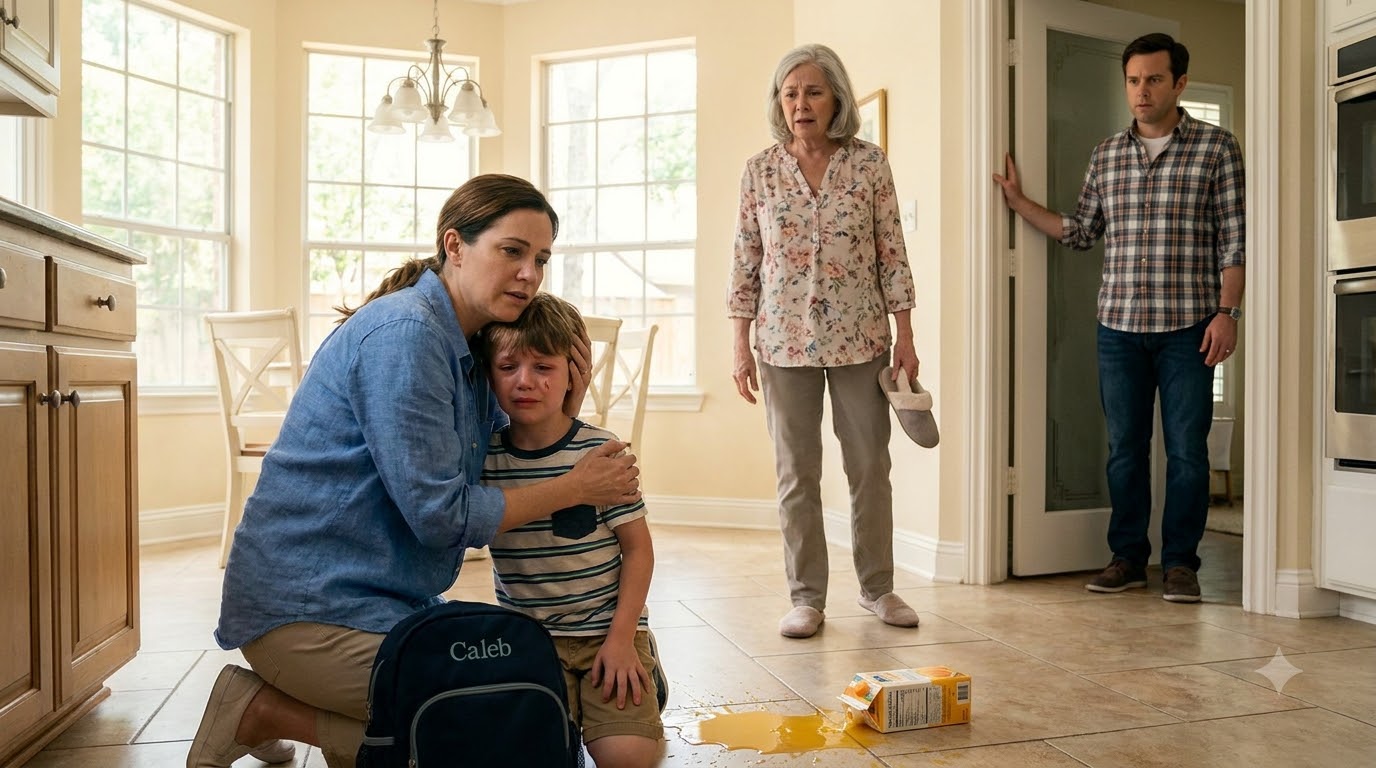 The second I walked through the front door, I saw my mother-in-law hitting my six-year-old son across the face with her slipper. She didn’t even stop when he screamed my name.