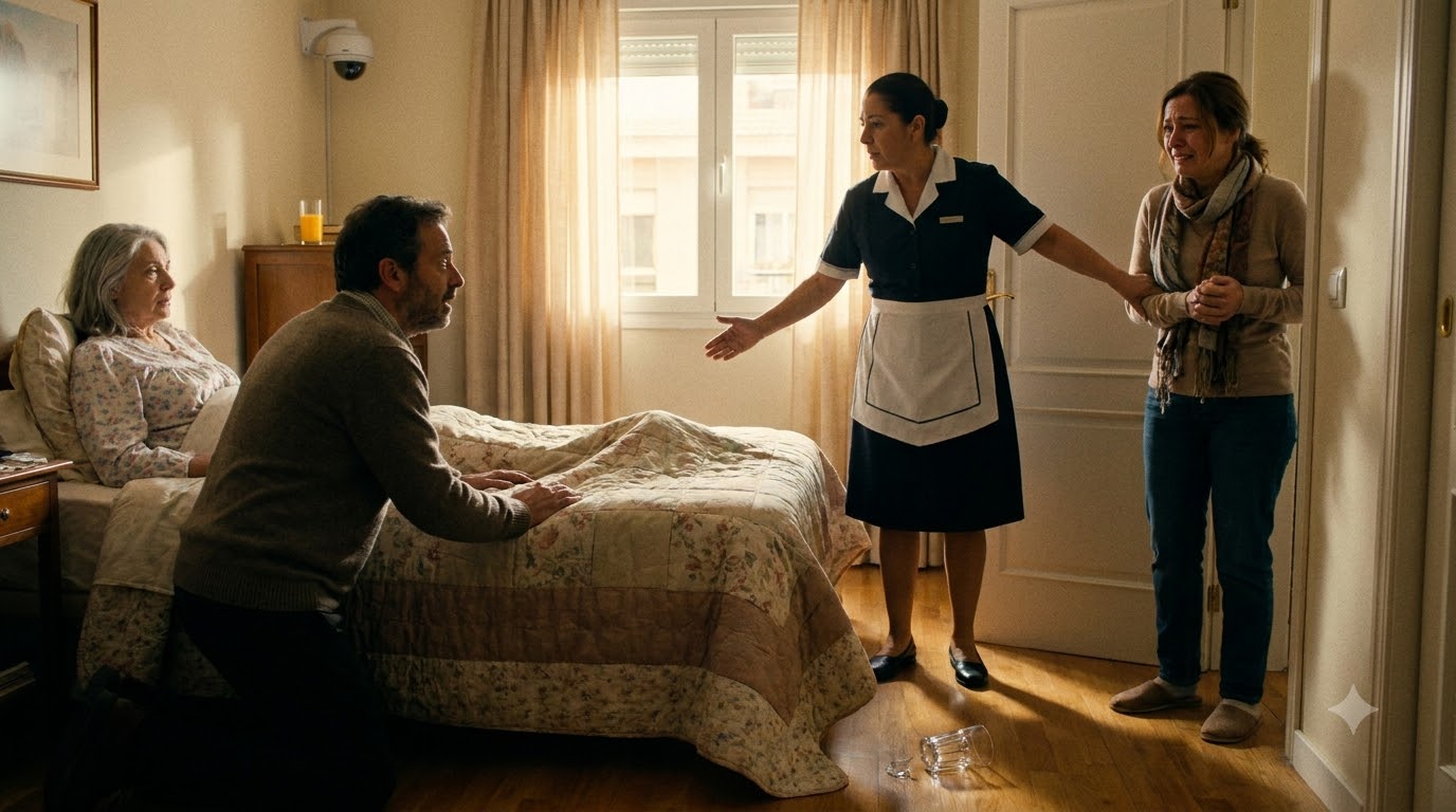 I left my sick mother in my wife’s care.