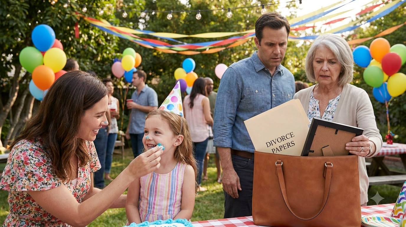 My mother-in-law smashed my four-year-old daughter’s birthday cake straight into her face while everyone was singing. When my little girl started screaming, I grabbed that woman by the hair and slapped her before anyone could stop me.