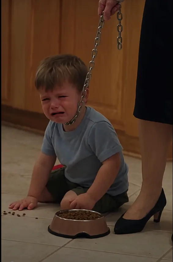 My Mother-in-Law Put a Chain Around My Little Boy’s Neck and Said, “Bad Boys Eat Like Dogs”—Then My Husband’s Silence Revealed He Had Been Helping Her Hide It