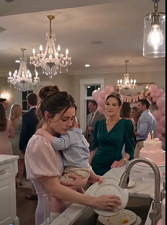 The Billionaire Came Home Early for His Son’s Birthday — Then He Found His Mother Slapping His Exhausted Wife Beside a Sink Full of Dishes