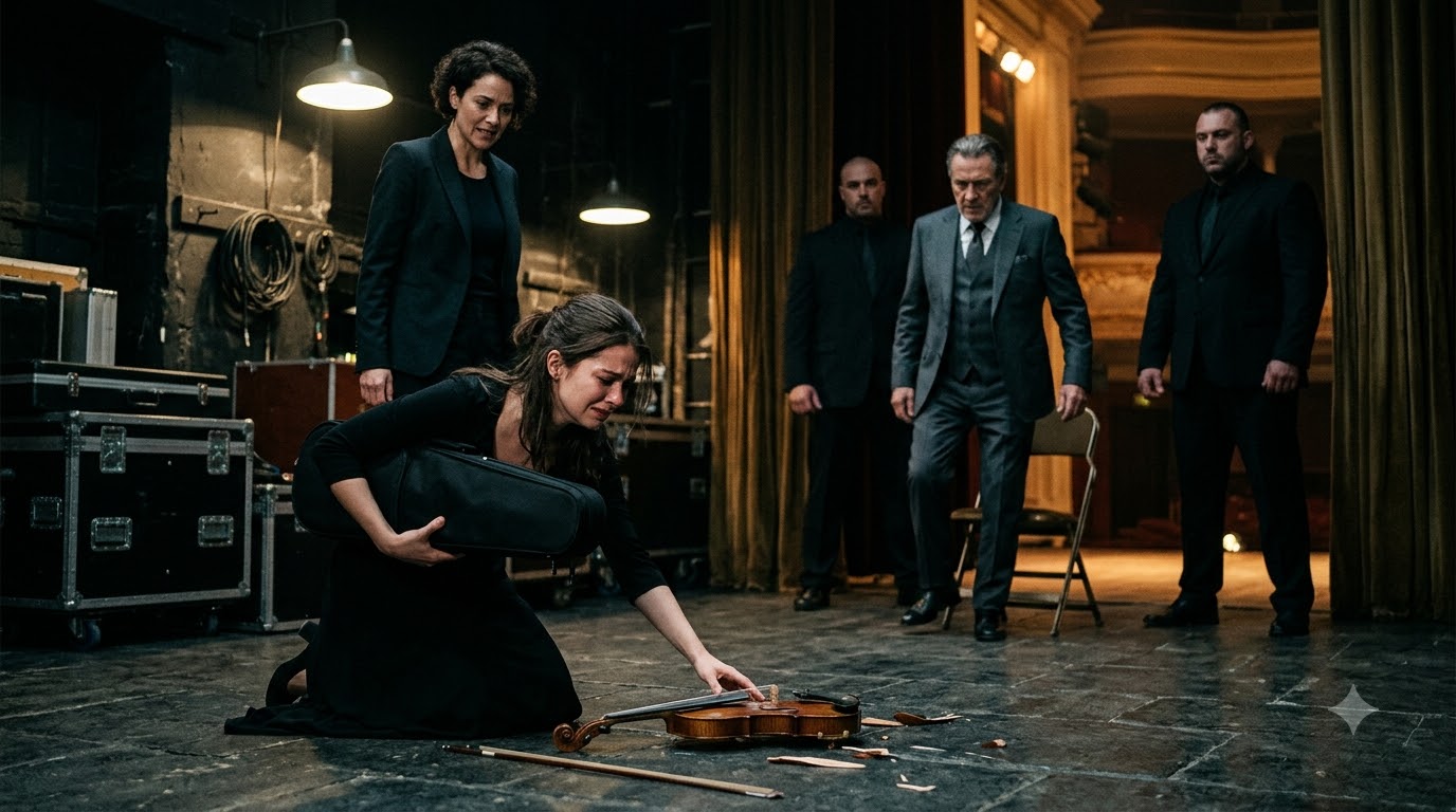 My Wife Smashed My Daughter’s Violin Minutes Before Her Solo—Then The Music Teacher Stepped Forward And Said, “Amelia Earned That Stage.”