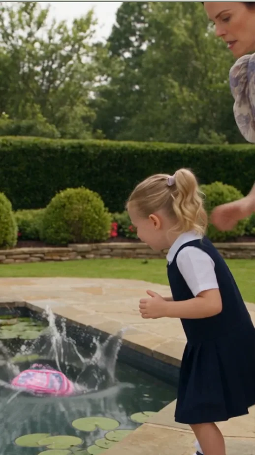 Vanessa threw Mia’s backpack into the koi pond on her first school morning.