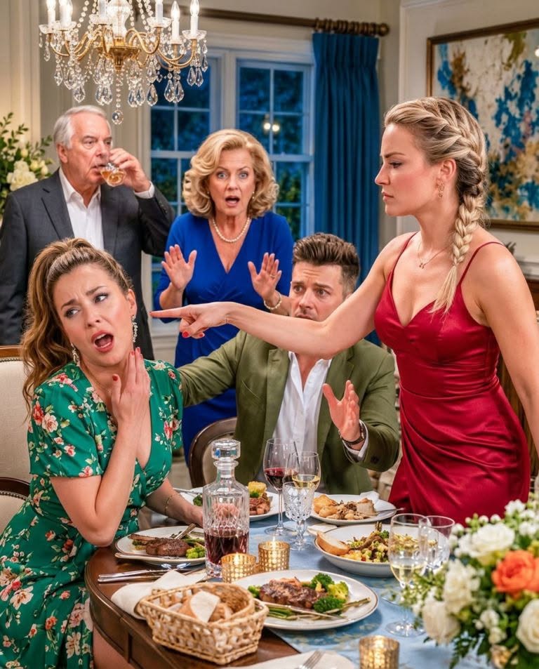 ON THE SIXTH DAY AFTER MY WEDDING, I SAT DOWN FOR MY FIRST DINNER WITH MY IN-LAWS. WHEN I REACHED FOR A SERVING DISH, MY SISTER-IN-LAW QUICKLY PUSHED MY HAND ASIDE AND ANNOUNCED THE FAMILY RULES.