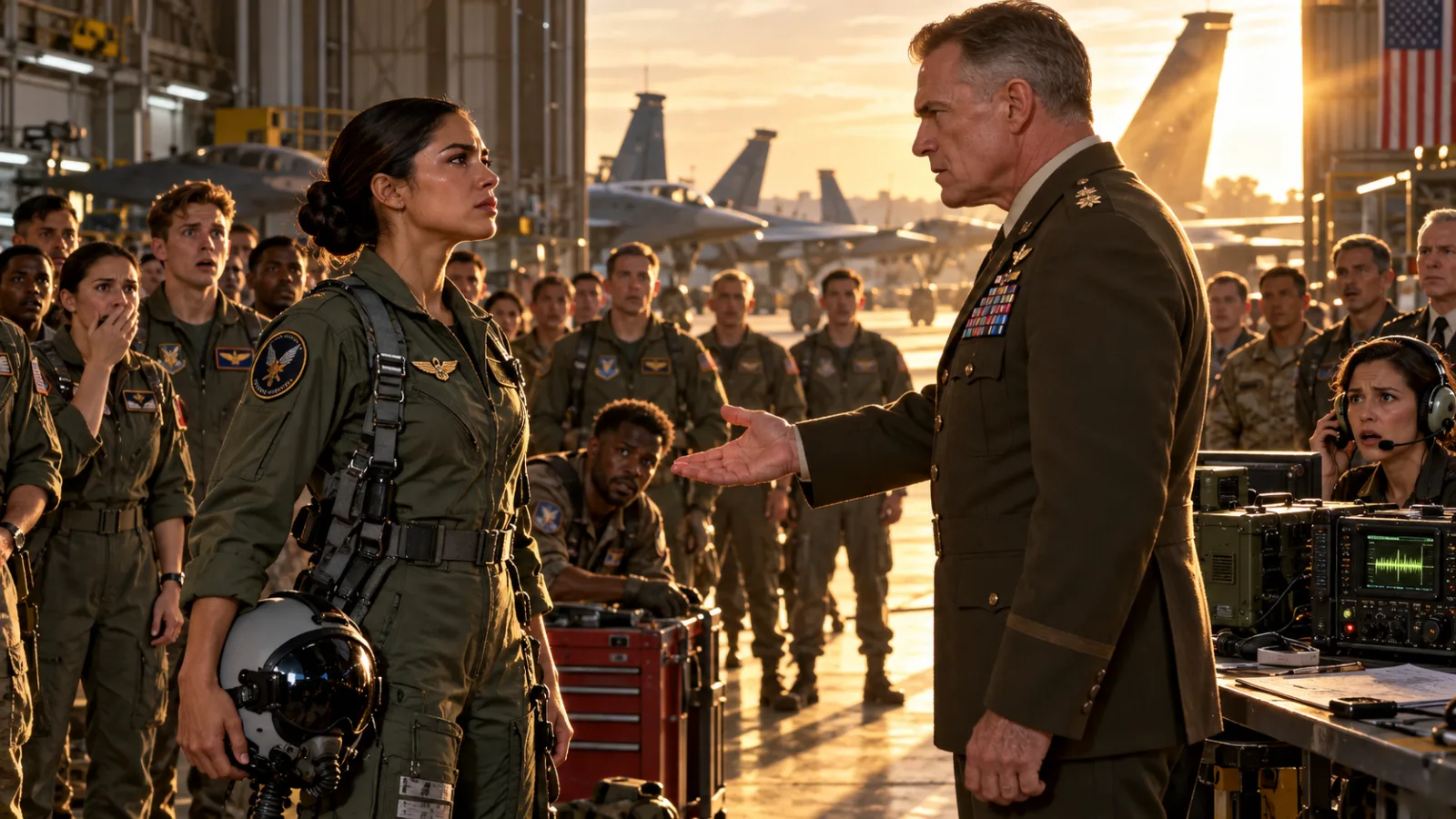 He Ordered Her to Hand Over Her Wings — Then the Tower Radio Crackled