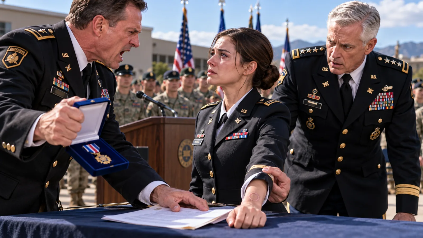  The Colonel Called Me a Fraud at My Medal Ceremony—Then a Four-Star General Recognized My Scar