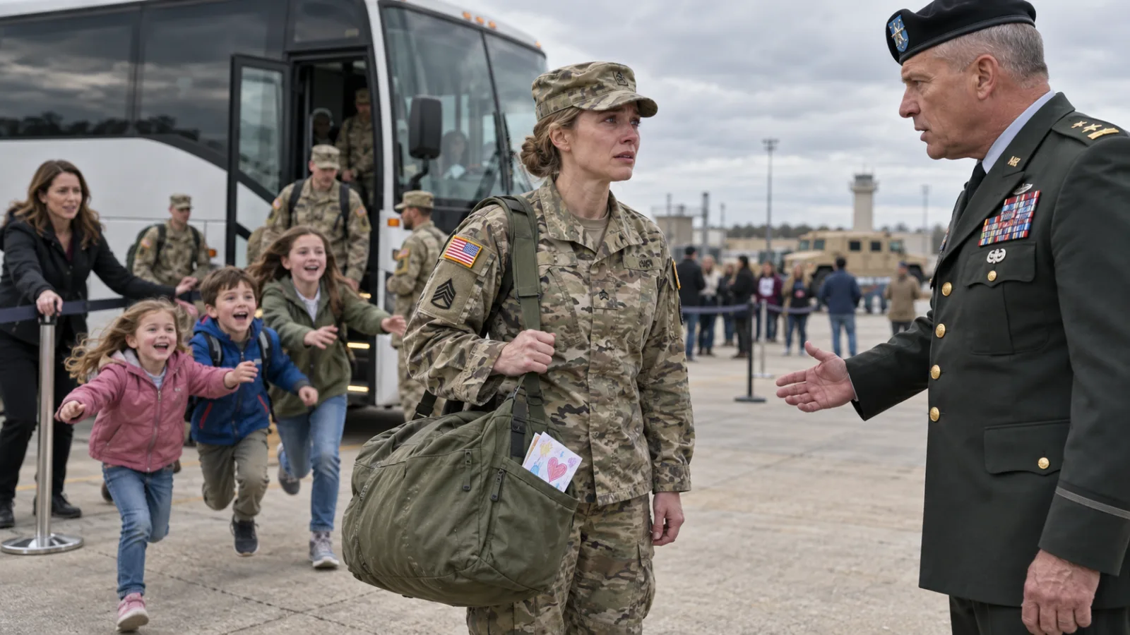  11. At Military Homecoming, a Colonel Called Me a Deserter—Then My Three Children Asked Why I Was Dead