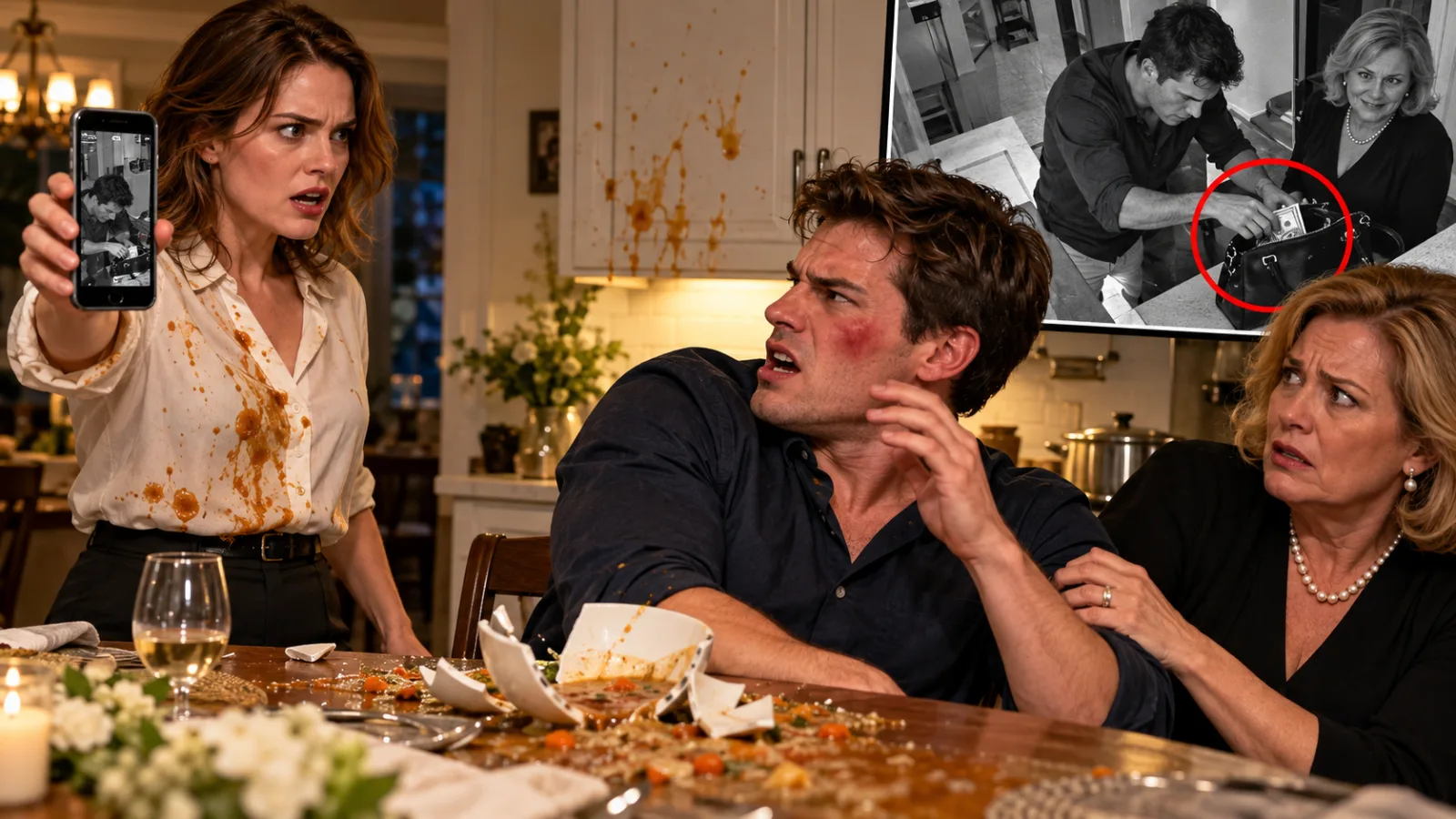  My Brother-In-Law Humiliated Me at Dinner—But the Camera Revealed Why His Mother Had Been Protecting Him.