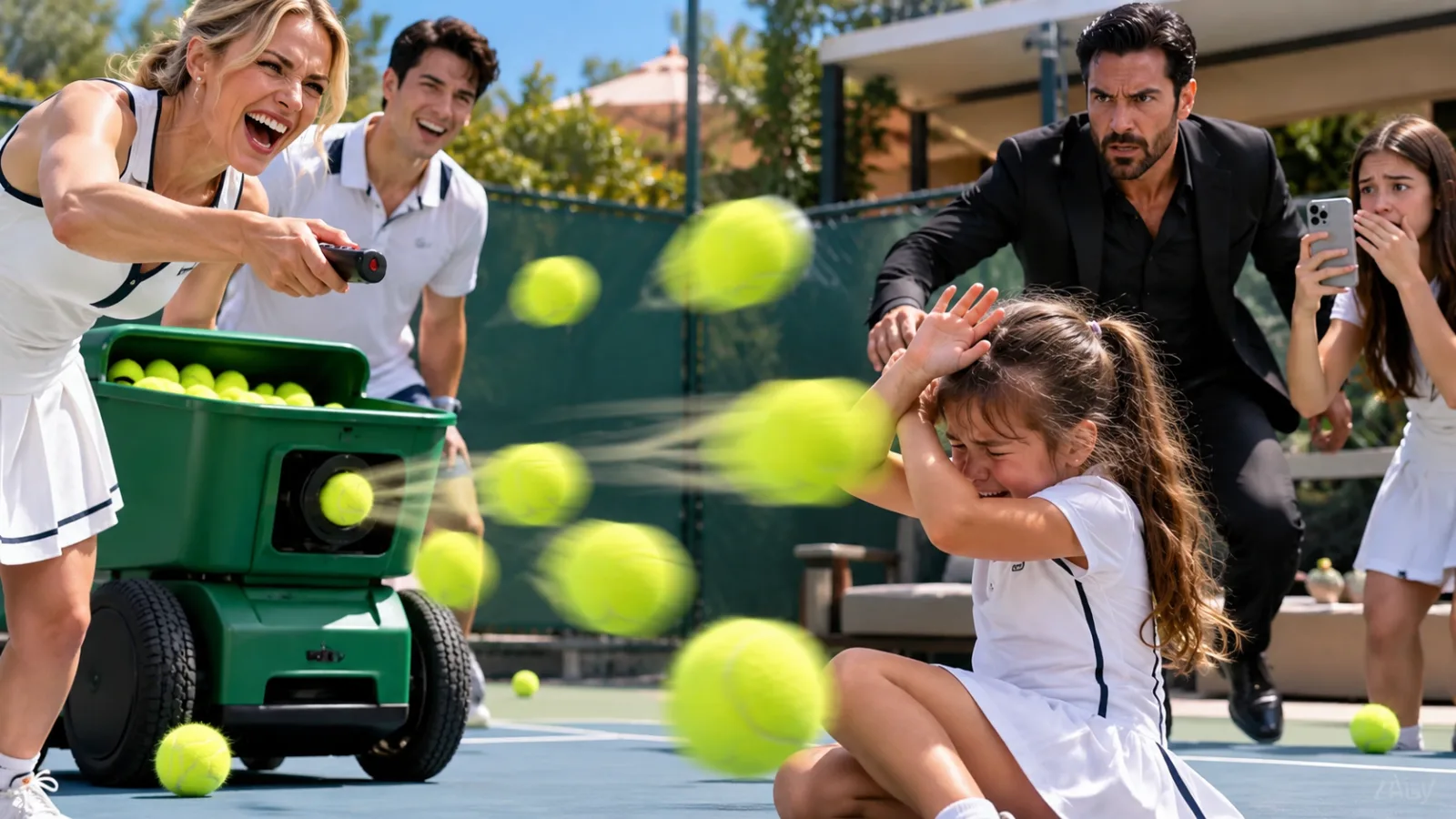 The Mafia Boss Saw His Fiancée Aim a Tennis-Ball Machine at His 3-Year-Old Daughter—Then the Nanny’s Video Exposed the Plan for After the Wedding