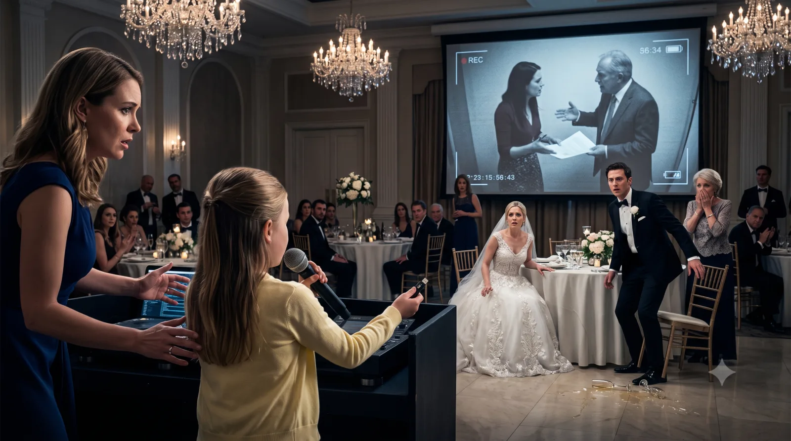 My Eight-Year-Old Daughter Stopped My Sister’s Wedding—Then the Video Started Playing FULL STORY