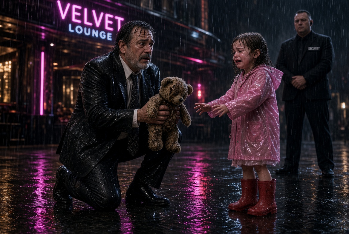HE THREW A LITTLE GIRL’S TEDDY INTO THE RAIN— THEN THE MAFIA BOSS ASKED HER NAME