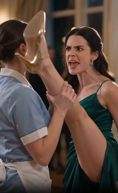 🔥 She Kicked the Maid to Humiliate Her in Front of 300 Guests—Then the Maid Caught Her Leg Mid-Kick