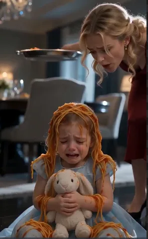 I CAME BACK TO FIND MY DAUGHTER COVERED IN PASTA — THEN SHE WHISPERED, “MOMMY IS IN THE BASEMENT”