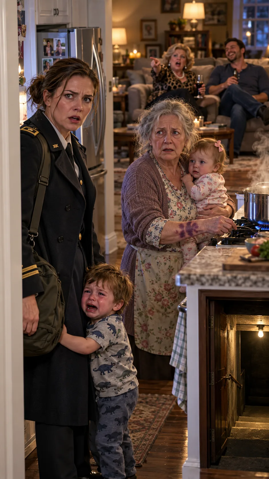 “Mommy, Don’t Let Daddy See Grandma Cry.” I Came Home 3 Hours Early—And What I Found in Our Basement Was Far Worse Than Her Bruises.