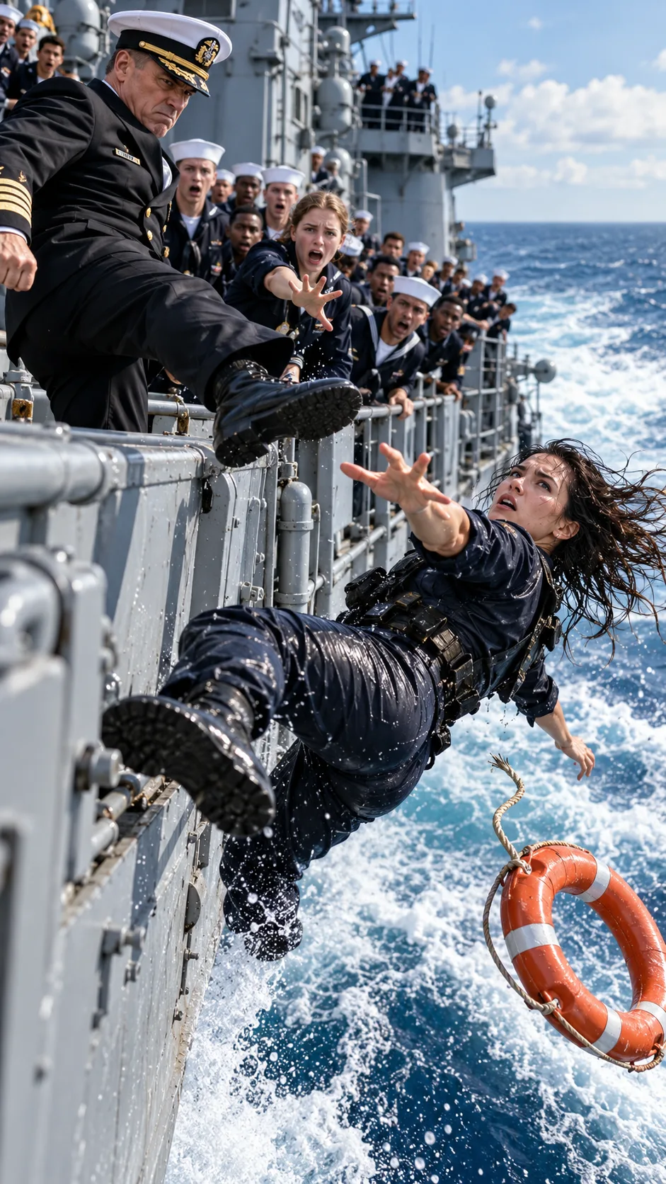 A Navy Captain Kicked a Female Special Forces Soldier Into the Pacific Ocean—He Thought She'd Drown, Until One Radio Call Exposed His Deadly Secret!