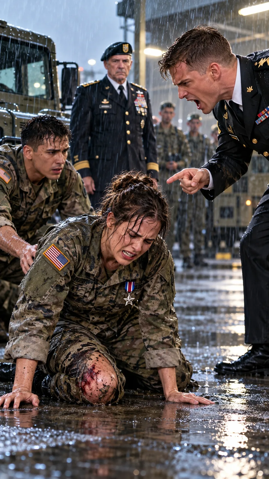 A CRUEL LIEUTENANT ORDERED HIS SOLDIERS TO CRIPPLE A DECORATED SERGEANT BEFORE THE GOVERNOR’S PARADE—BUT HE HAD NO IDEA THE LEGENDARY GENERAL WHOSE LIFE SHE ONCE SAVED WAS WATCHING EVERYTHING!