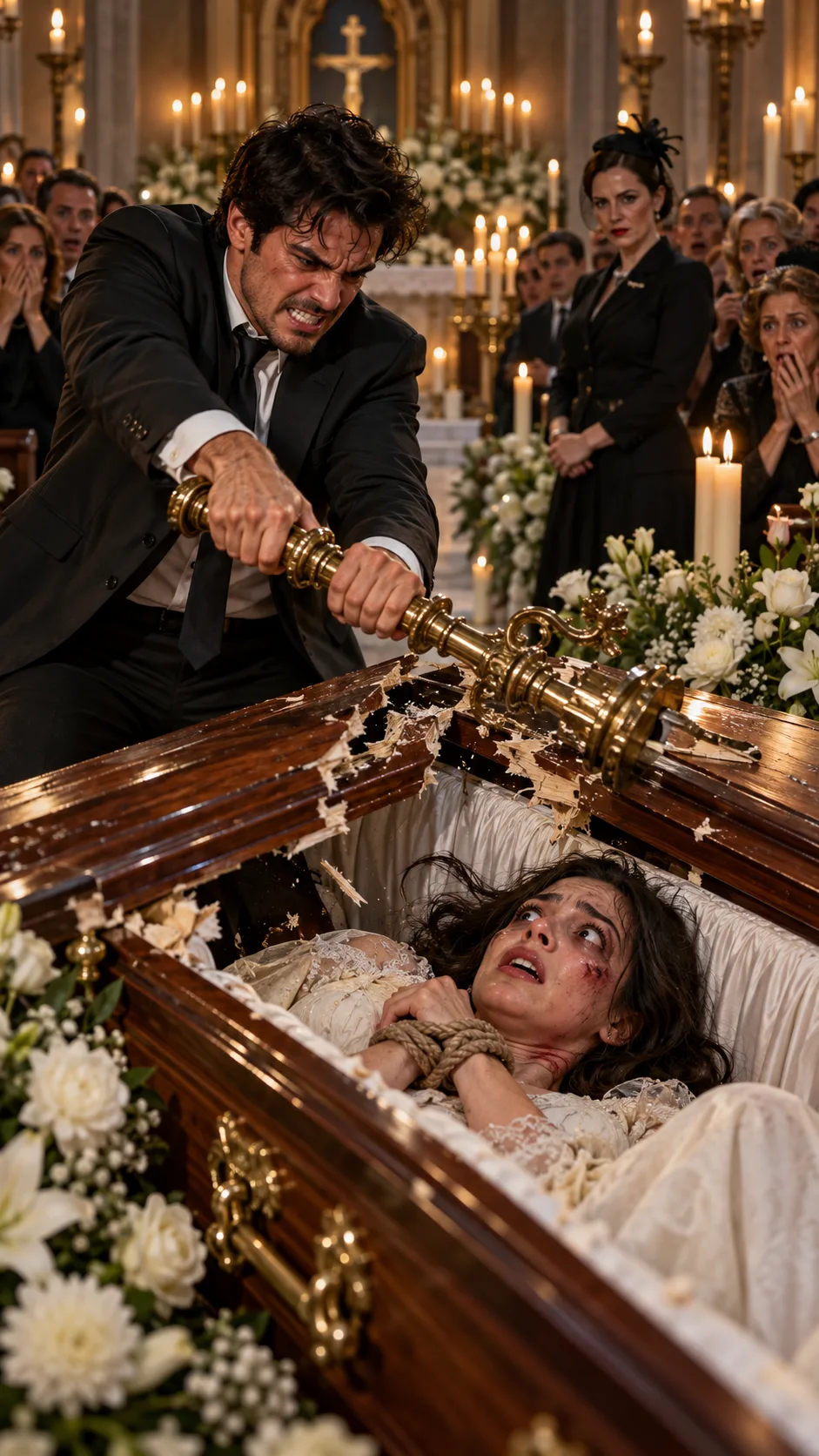 THEY FORBID ME FROM OPENING MY SISTER’S COFFIN—BUT I HEARD HER CRYING INSIDE. I SMASHED IT THREE TIMES… AND WHAT SHE REVEALED NEXT EXPOSED OUR FAMILY’S DARKEST SECRET. 😱