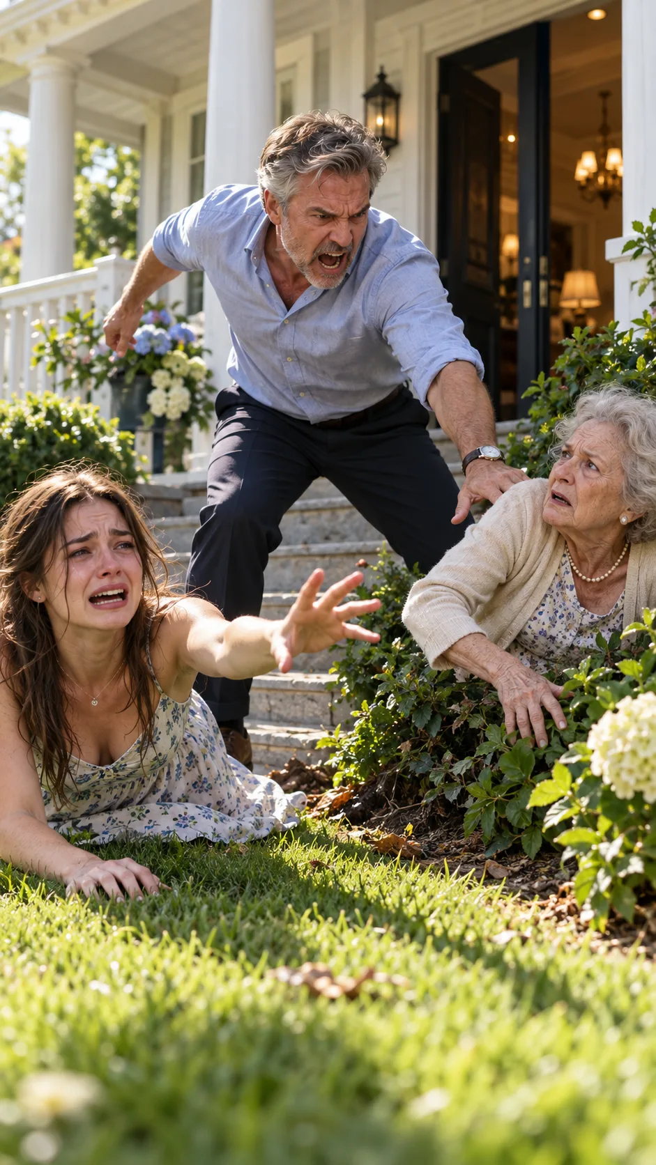 **MY 70-YEAR-OLD GRANDMOTHER SCREAMED THAT I HAD PUSHED HER, AND MY FATHER THREW ME TO THE GROUND WITHOUT EVEN HEARING MY SIDE. HE CALLED ME A DISGRACE AND ORDERED ME TO LEAVE—BUT WHEN I FOUND THE HIDDEN CAMERA FOOTAGE, I DISCOVERED THE TERRIFYING SECRET GRANDMA HAD BEEN HIDING... AND WHY SHE NEEDED ME GONE.**