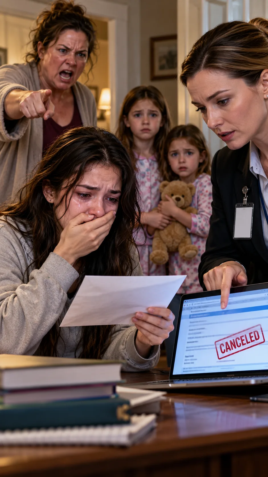 **My Mom Secretly Canceled My Full-Ride College Scholarship So I’d Stay Home and Raise My Sisters—But She Forgot the School Could Trace Who Logged Into My Account.**