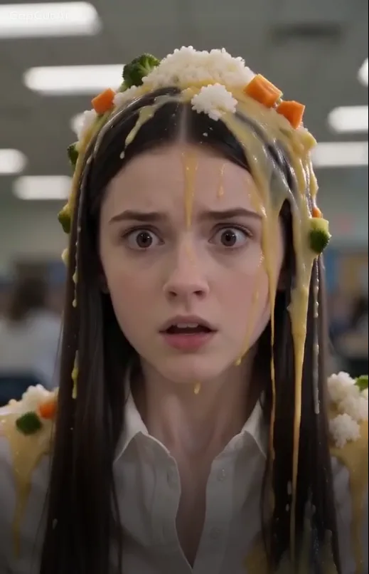 The School's Most Popular Girl Dumped an Entire Lunch Tray on a Quiet 17-Year-Old Student and Laughed—But Seconds Later, Her Smile Vanished When the Girl's Billionaire Father Walked In. 😱💔