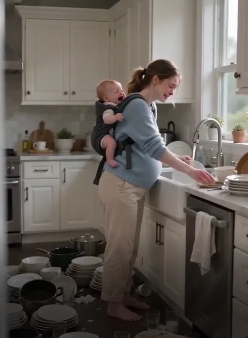 His Pregnant Wife Was Crying at the Sink While Her Family Laughed—Then He Found Her Medicine in the Trash