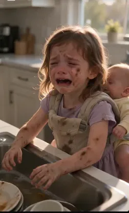 My Son Sat There While His Wife Slapped My 4-Year-Old Granddaughter Holding Her Baby Brother—Then Police Found Three Hidden Cameras That Exposed a Terrifying Secret.