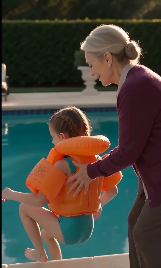 **“Go Swim, Sweetheart,” Grandma Said With a Smile—Minutes Later, My Daughter Nearly Drowned. Then the Housekeeper Discovered What Grandma Had Secretly Done to Her Orange Swim Top.**