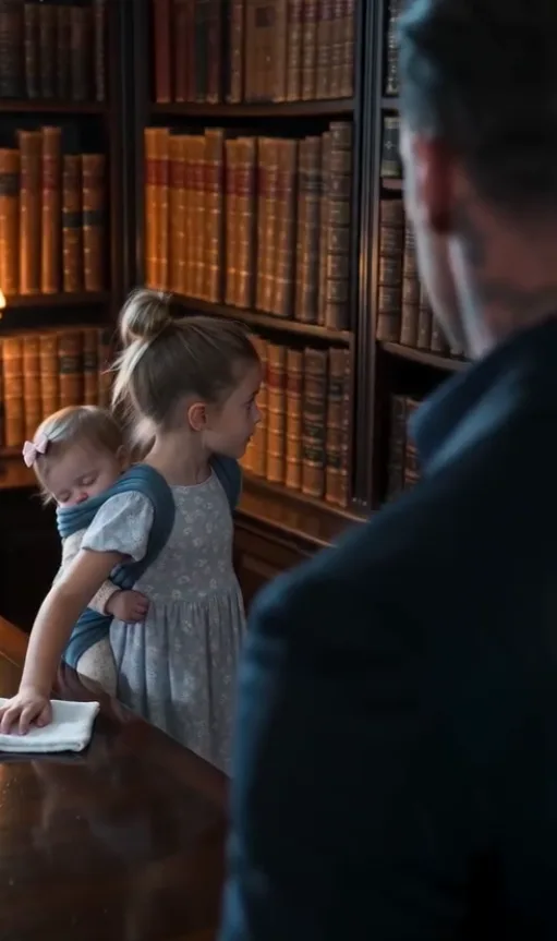 At 2 A.M., I Found a 6-Year-Old Cleaning My Study—Then She Heard Three Knocks Behind My Library Wall