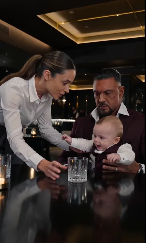 A Mafia Boss’s Baby Reached for a Waitress He’d Never Met—Then She Saw His Dragon Tattoo and Turned Pale