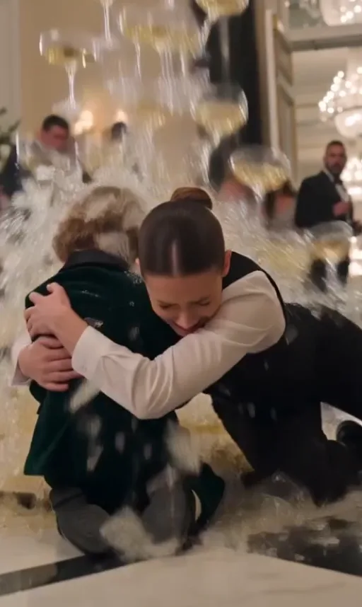 Hundreds of Crystal Glasses Fell Toward the Billionaire’s 5-Year-Old Son—The Maid Saved Him, Then He Pointed at a Guest and Said, “That Man Pushed It.”