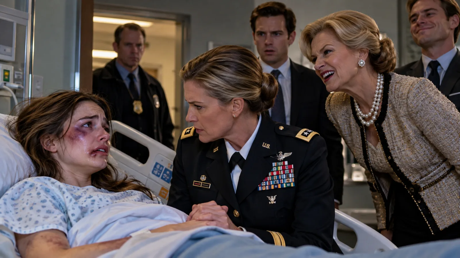 My Daughter Called Crying, “Mom, They Hurt Me!” Her Rich In-Laws Laughed at My Army Uniform—Until a Detective Walked In and Exposed Their Darkest Secret.