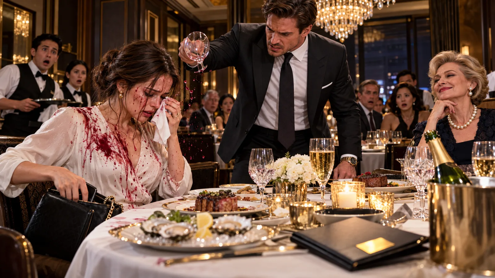 MY HUSBAND THREW WINE IN MY FACE OVER AN $8,400 BILL—SO I CALLED 911
