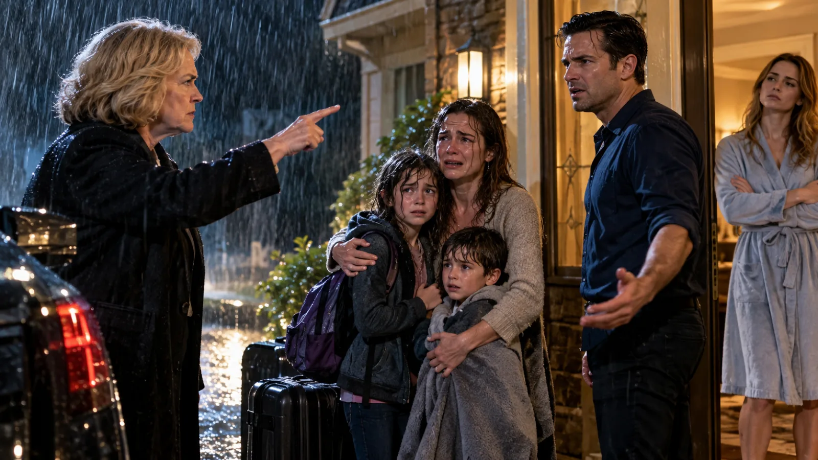 My Son Threw His Wife and Kids Into a Thunderstorm for His Mistress—He Forgot I Owned the House!