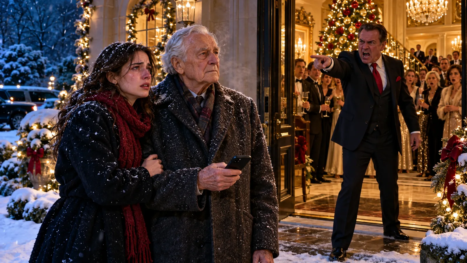 “MY DAD THREW ME AND MY 78-YEAR-OLD GRANDPA INTO THE SNOW ON CHRISTMAS EVE—THEN GRANDPA MADE ONE PHONE CALL THAT DESTROYED HIS $80 MILLION EMPIRE.”