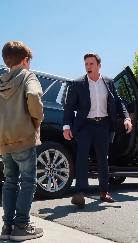 **An 8-Year-Old Boy Smashed a Millionaire’s Car Window—Then Showed Him a Photo That Changed Everything**